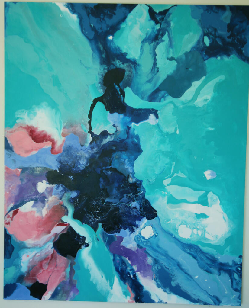 Untitled, Acrylic on canvas, 92x102cm, not available